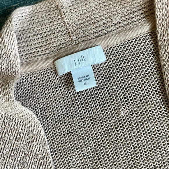 J Jill Women's Linen Long Line Midi Cardigan Sweater - Picture 6 of 15